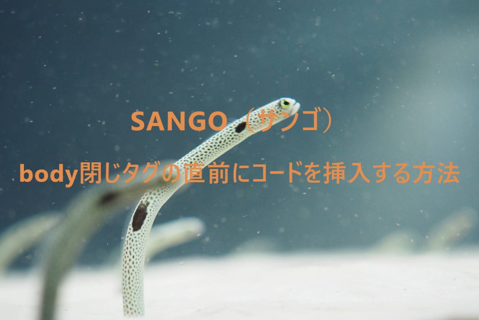 body閉じタグ直前にコードを挿入